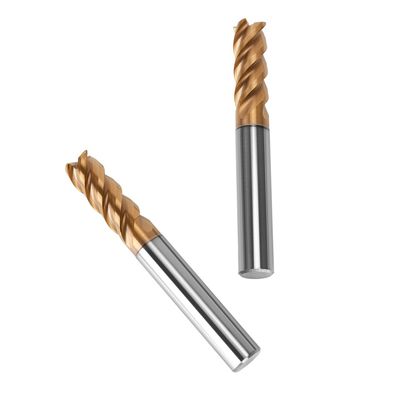 High Wear Resistant HRC65 45 Spiral Angle Tungsten Carbide Milling Cutter