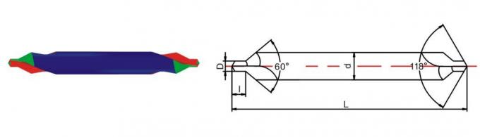 Customized 60 Degree Solid Carbide Center Drill for Aluminum
